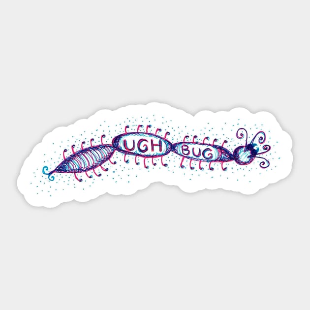 The Ugh Bug Sticker by SassySpike